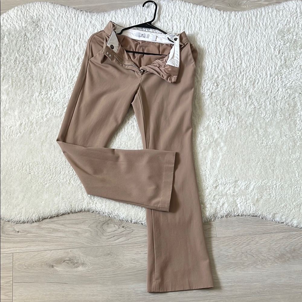 Babaton Tan Boot Cut Flare Pants